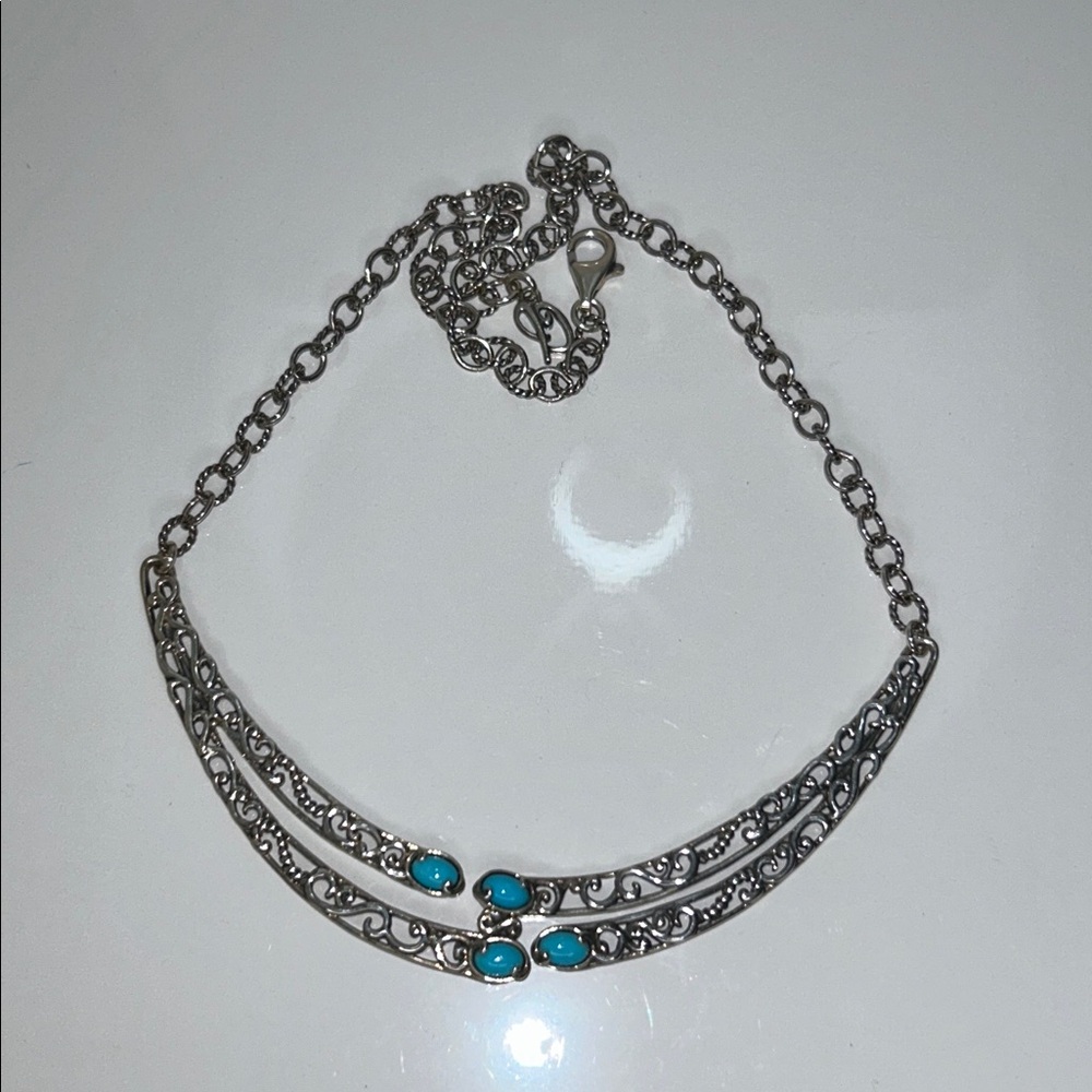 NWOT Carolyn Pollack Sterling Silver Sleeping Beauty Designer Necklace